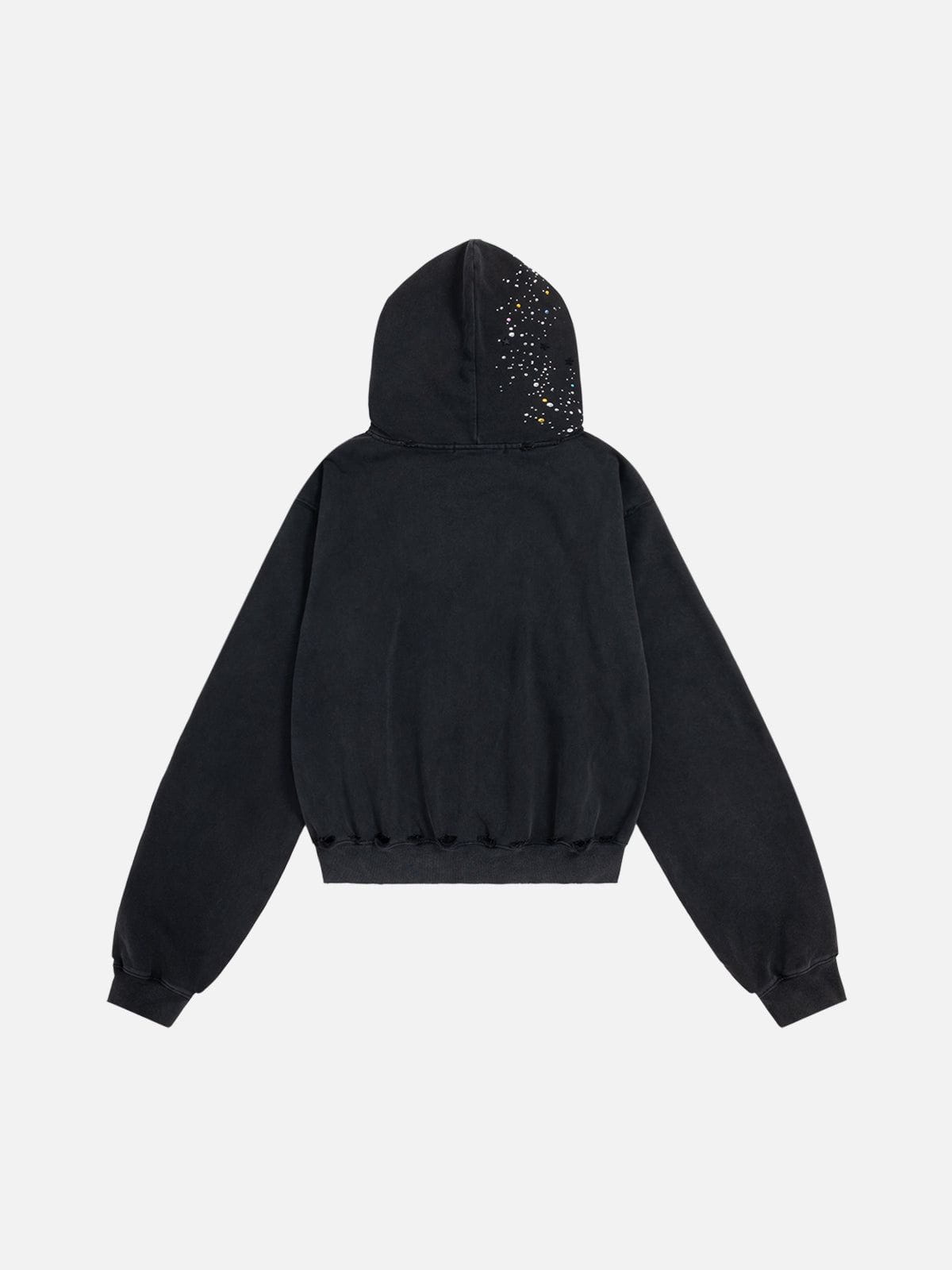 Aelfric Eden Rhinestone Zip Up Hoodie