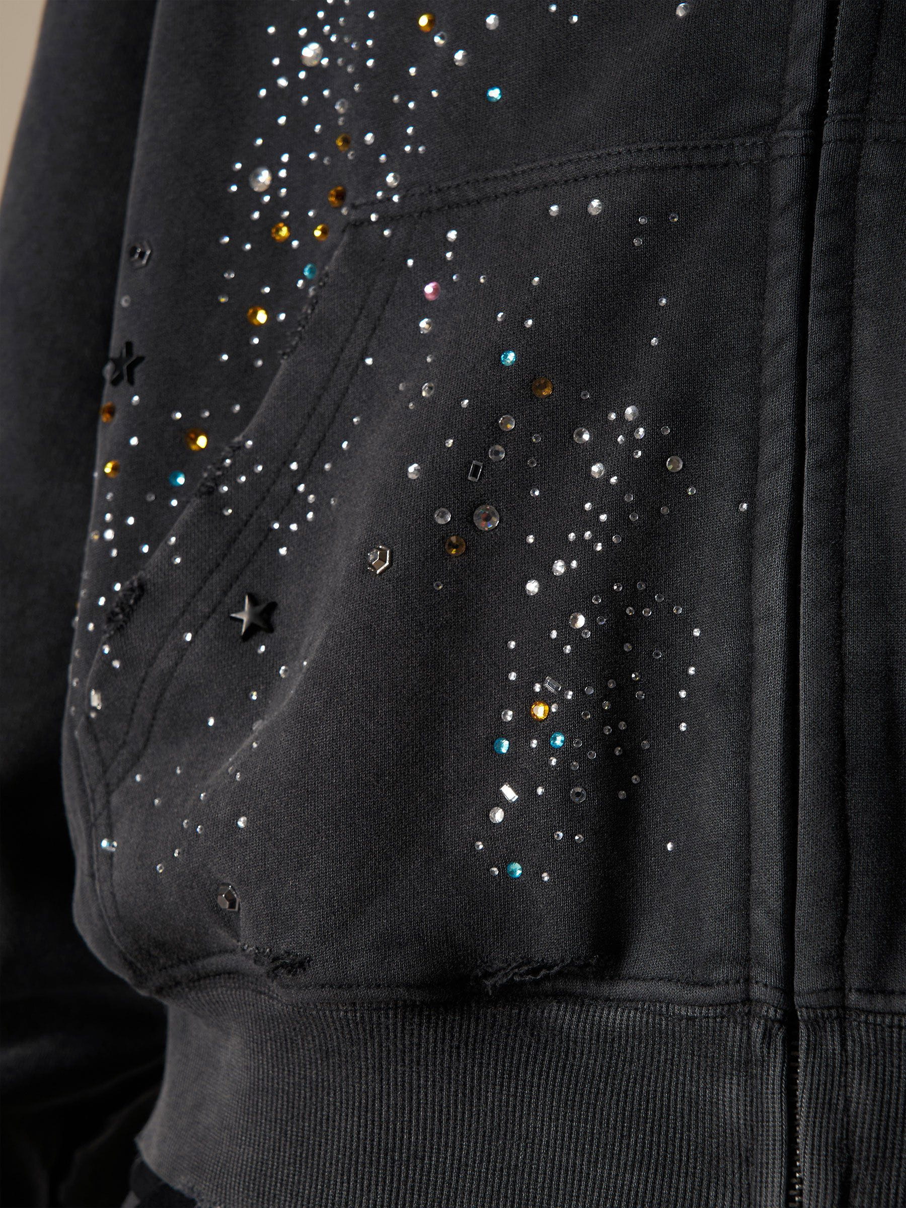 Aelfric Eden Rhinestone Zip Up Hoodie