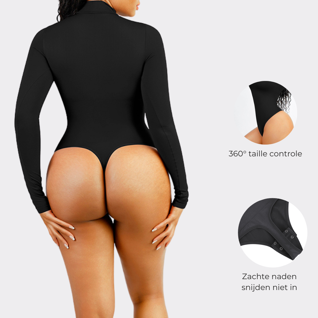 Sara High Neck Thong Bodysuit