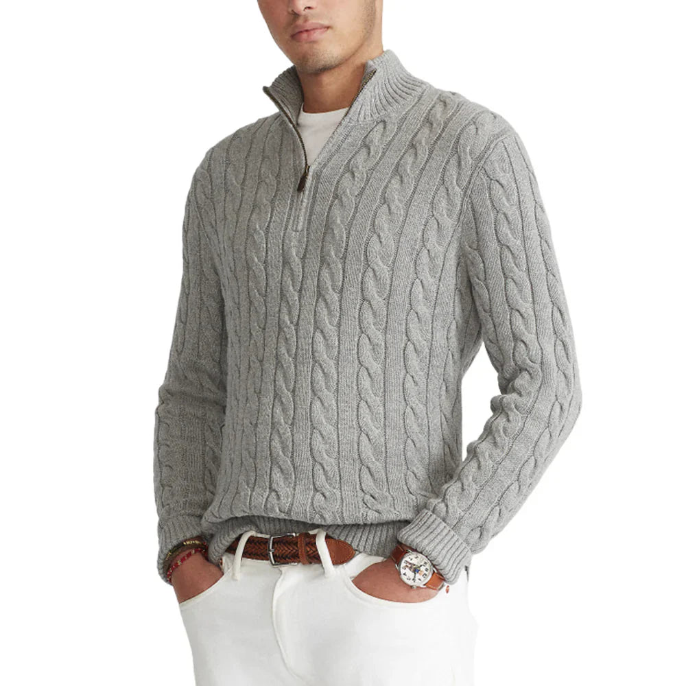 OLD MONEY - HALF ZIP SWEATER