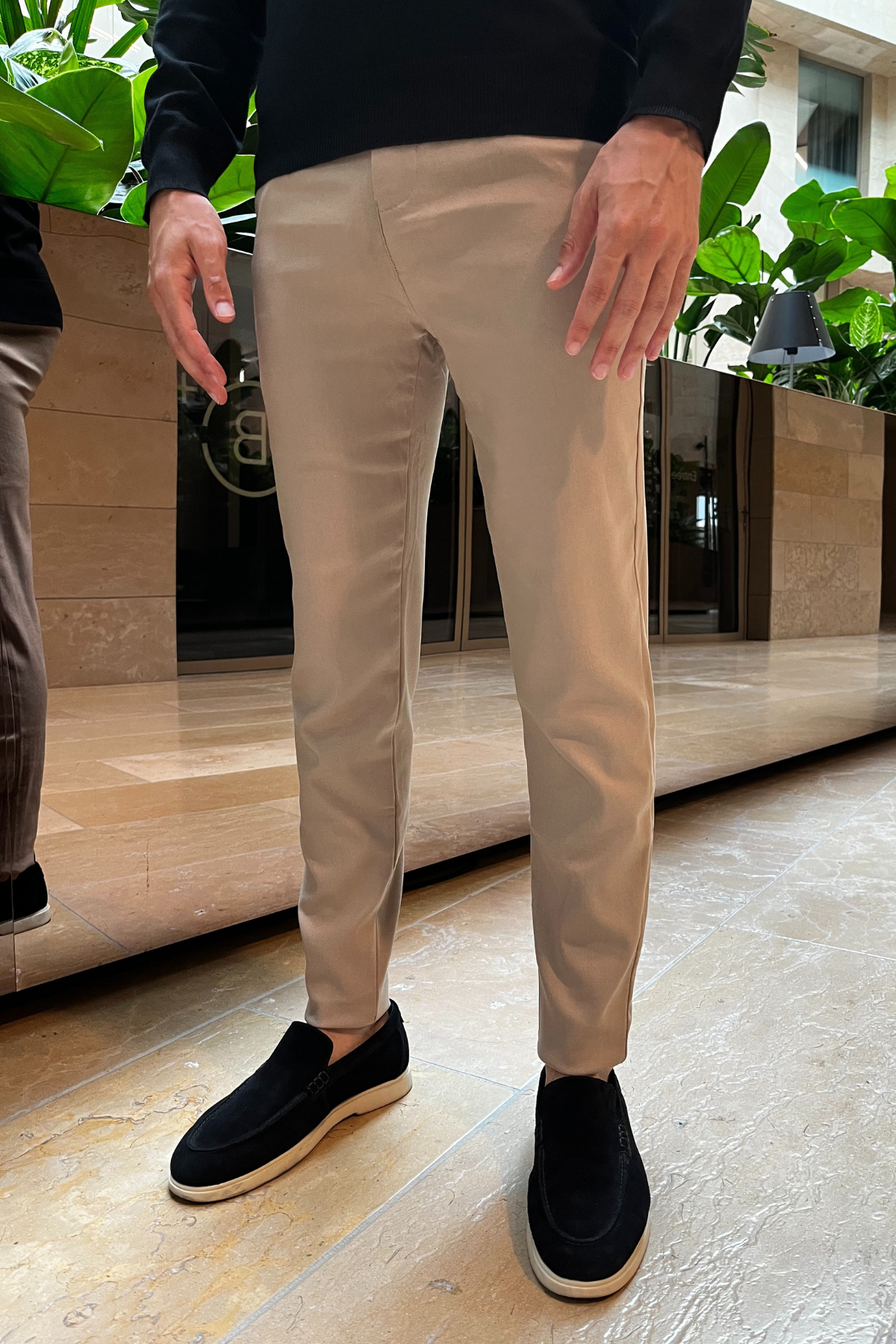 Faro Stretch Pantalon - Beige