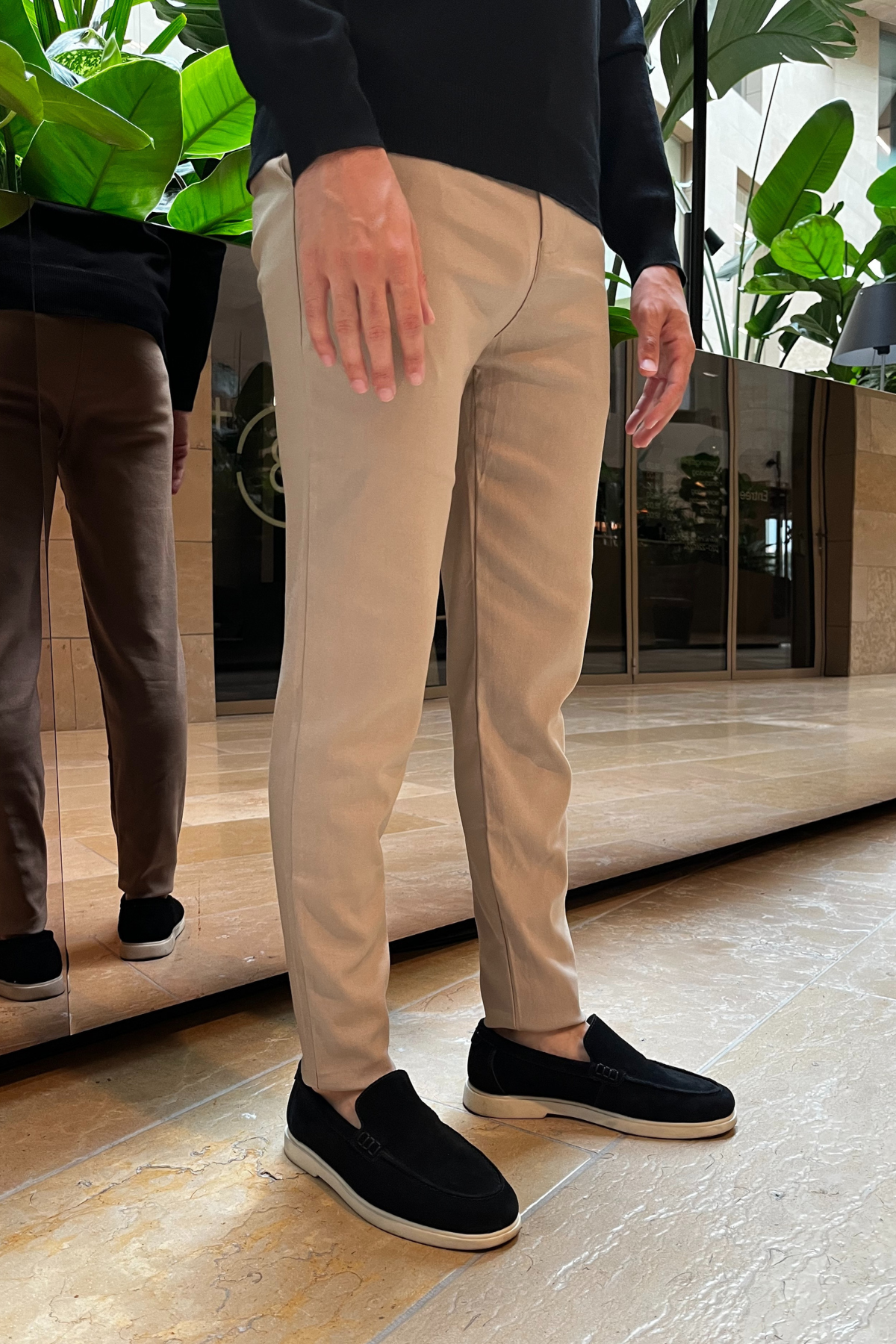 Faro Stretch Pantalon - Beige