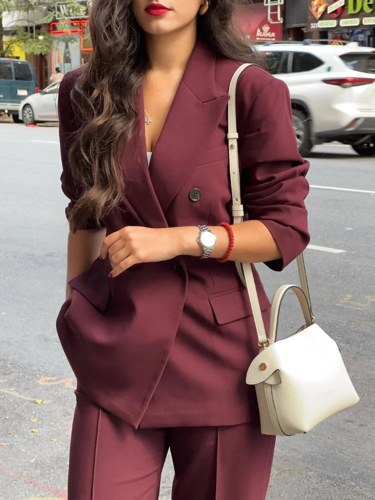 Bordeaux Rode Blazer