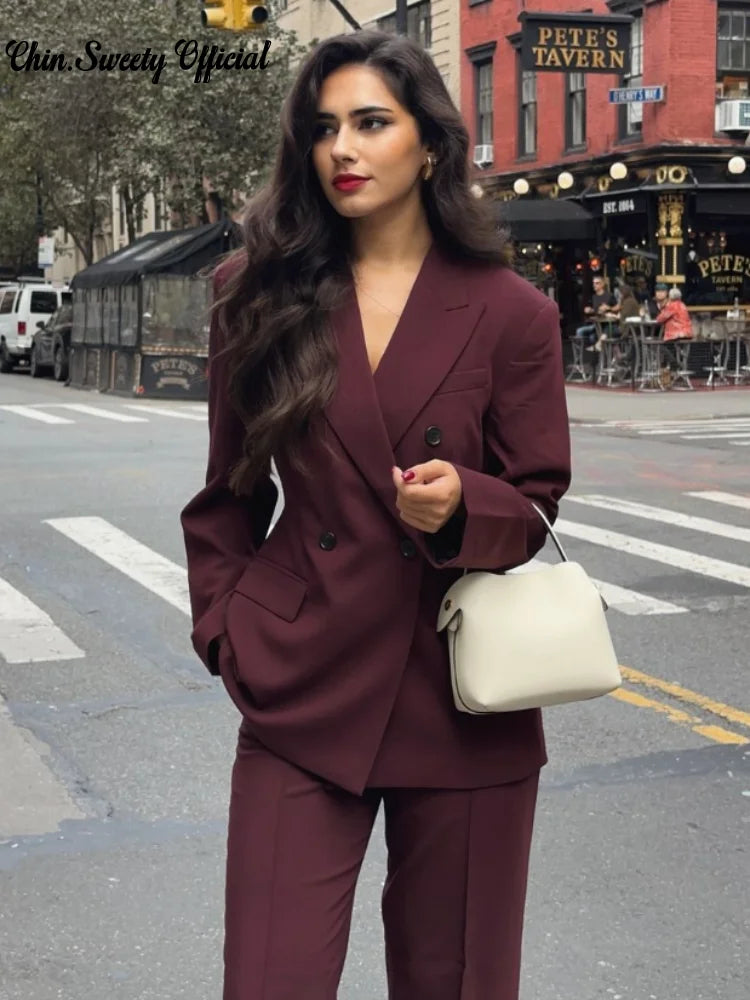 Bordeaux Rode Blazer