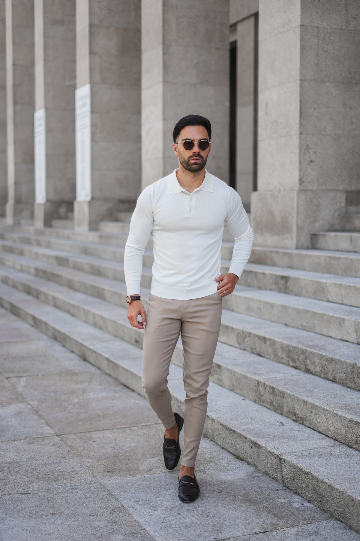 Faro Stretch Pantalon - Beige