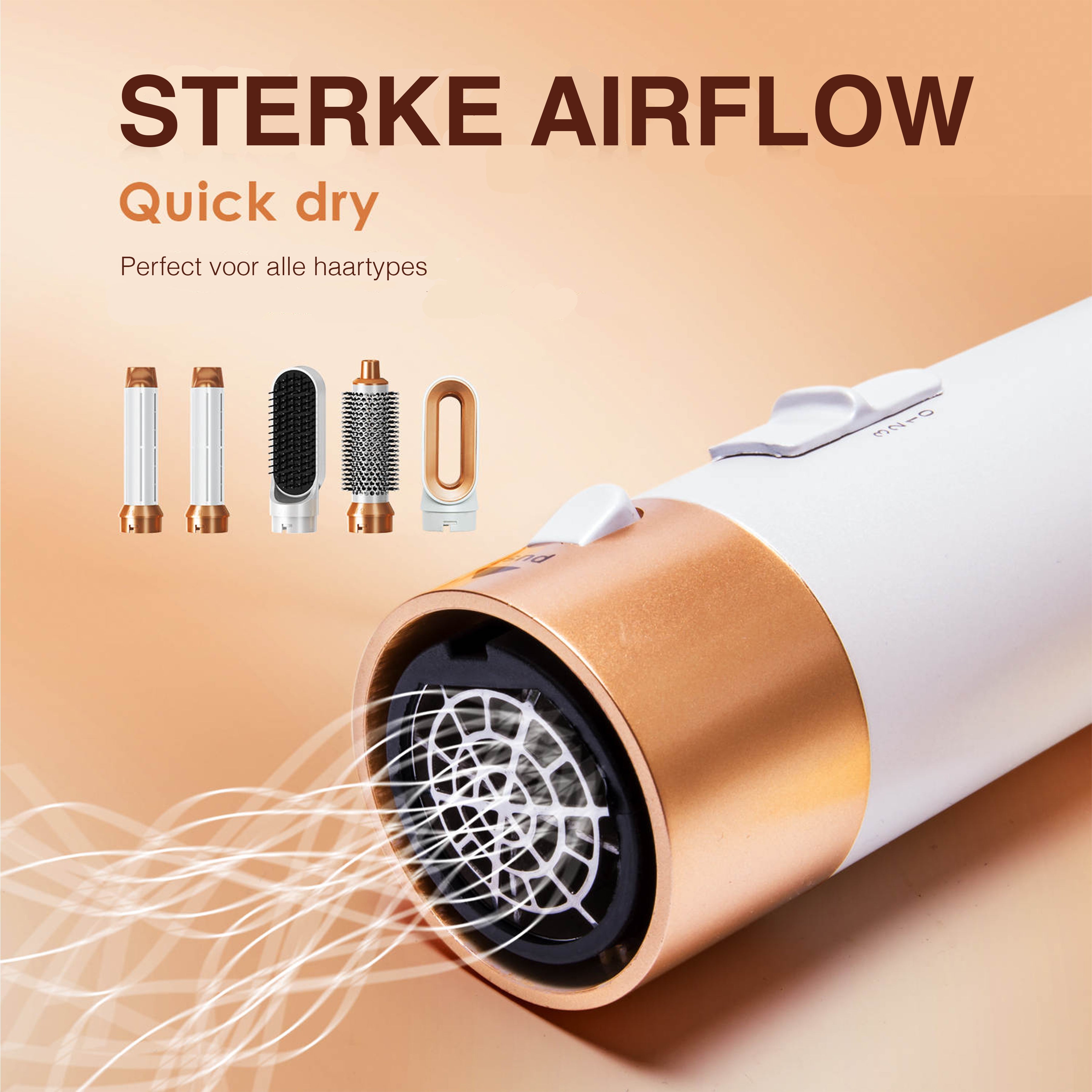 Blow out Airstyler 5 in 1 - Wit/Goud Edition