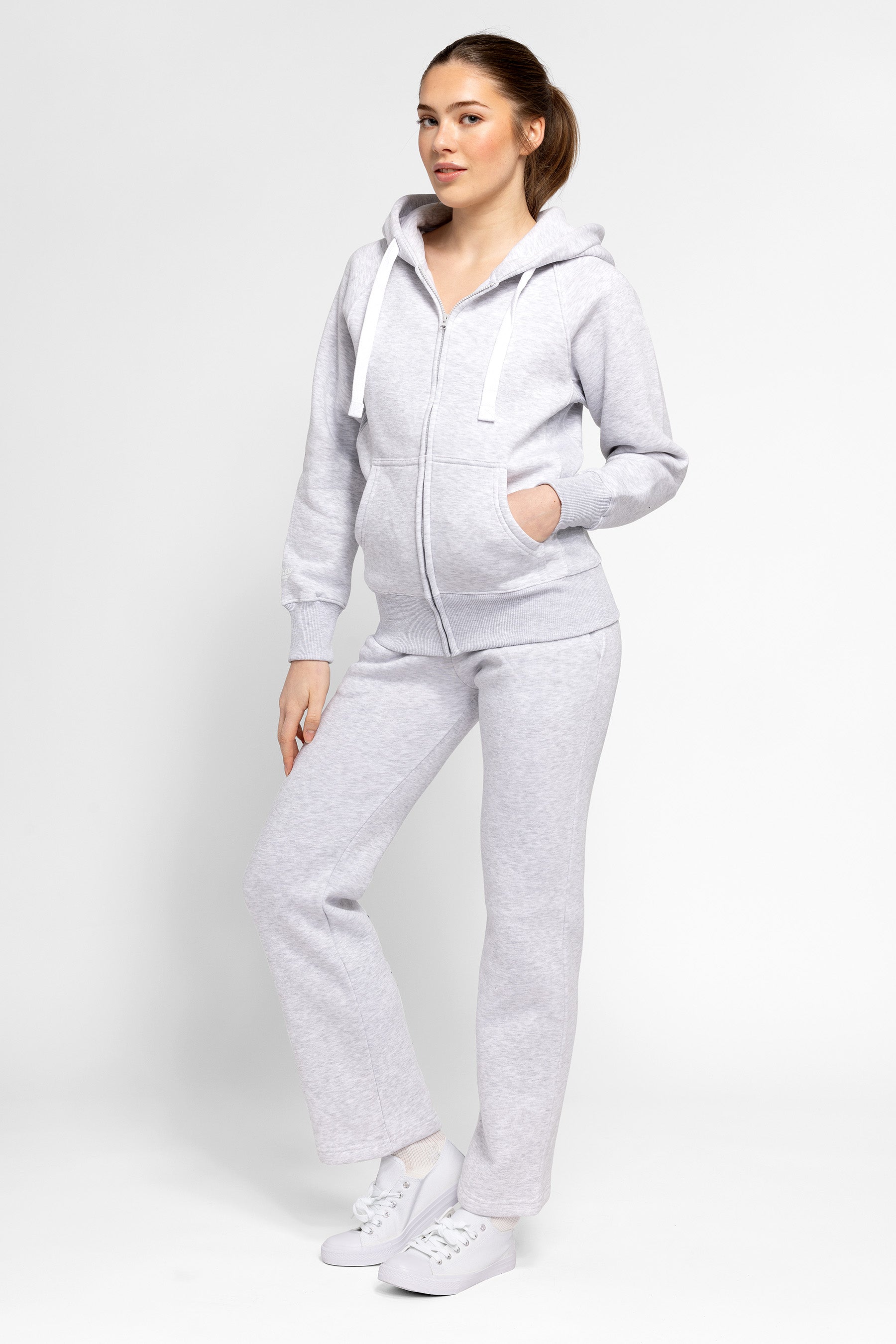 Hoodzip Unisex Original Light Grey