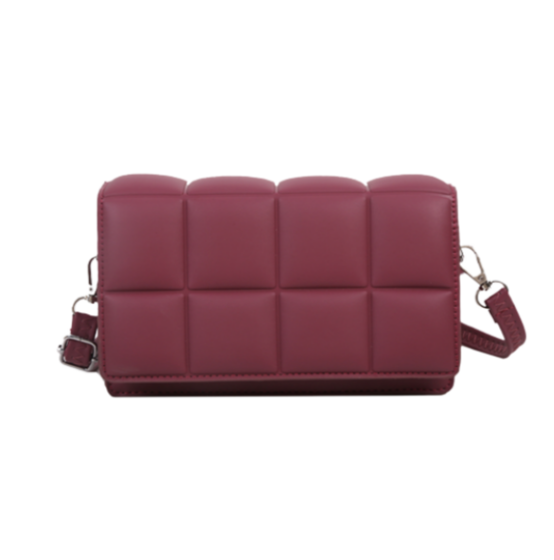 Burgundy Square Schoudertas