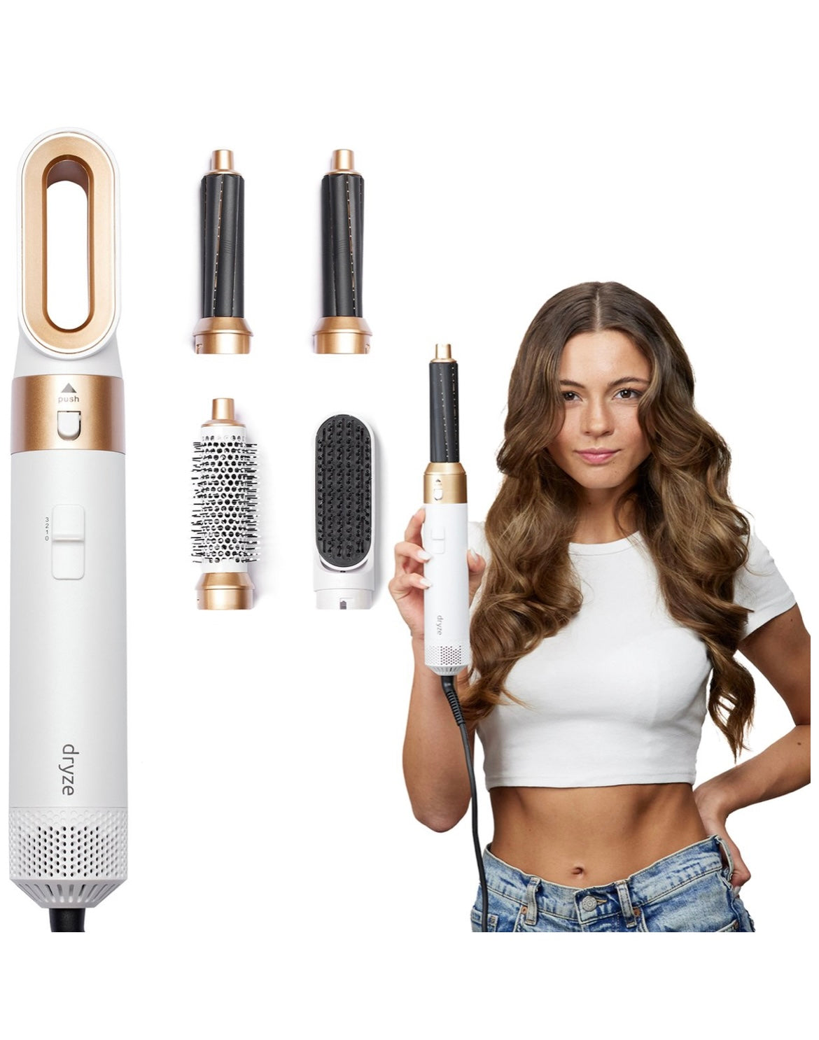 Blow out Airstyler 5 in 1 - Wit/Goud Edition