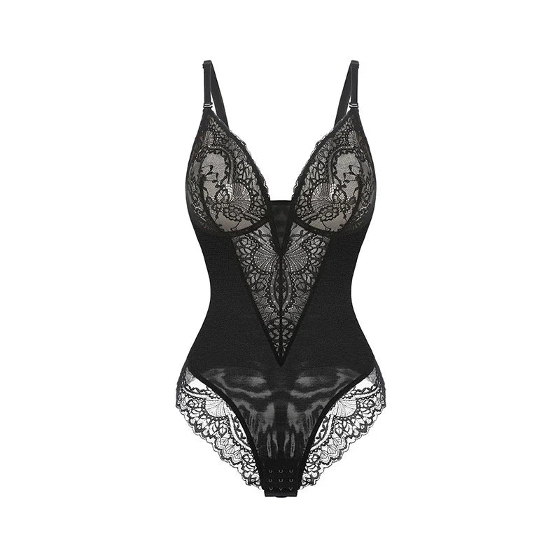 Sculpting V-Neck Shapewear met String