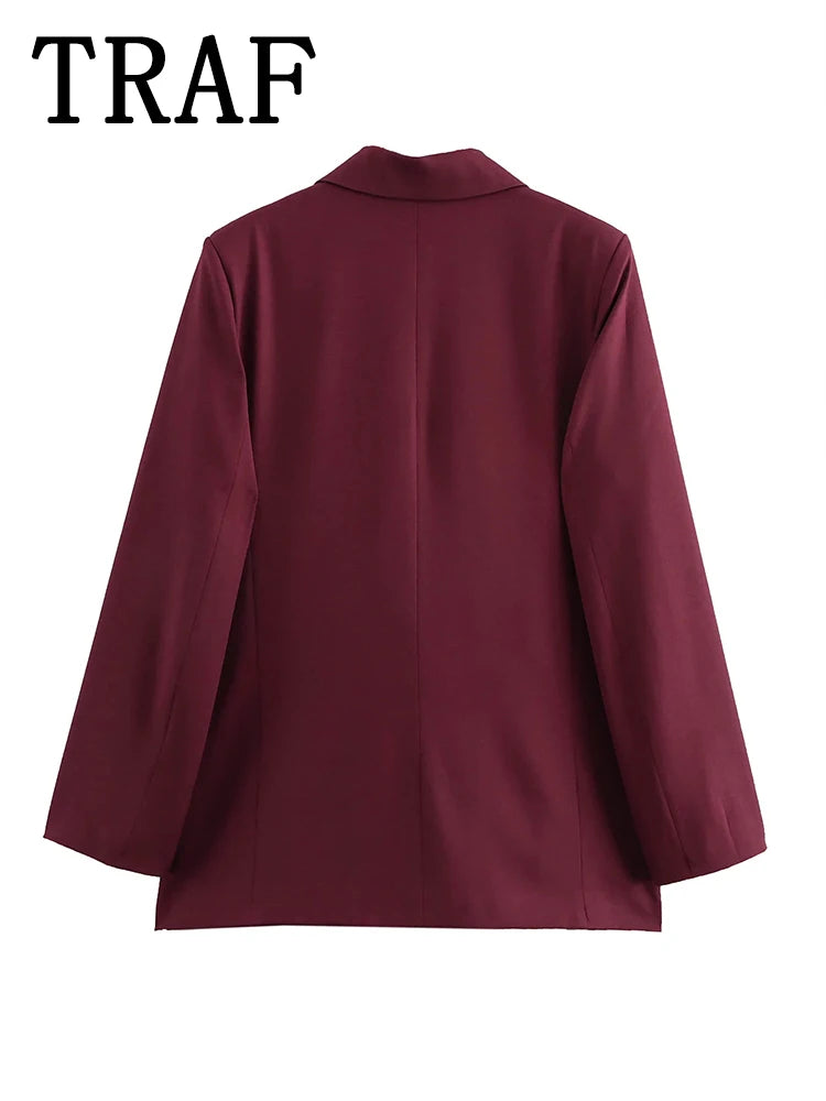 Bordeaux Rode Blazer