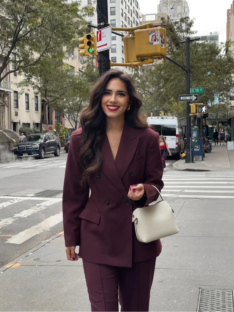Bordeaux Rode Blazer