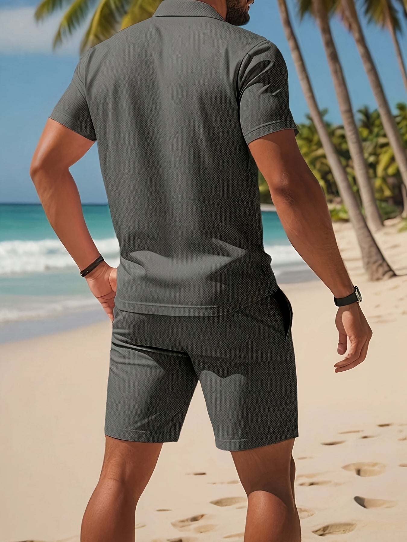 Casual 2-Delige Zomer Set Polo & Shorts