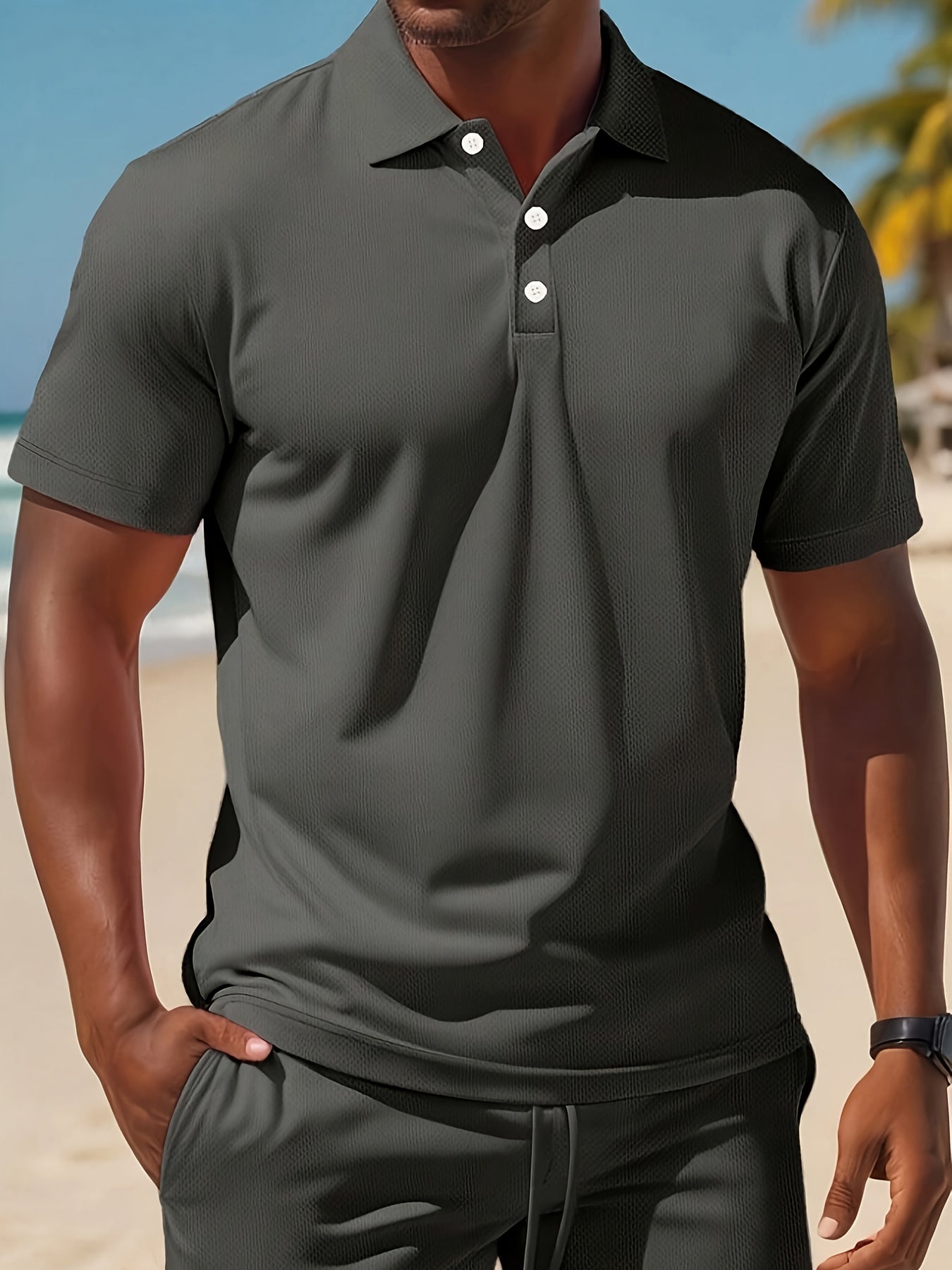 Casual 2-Delige Zomer Set Polo & Shorts