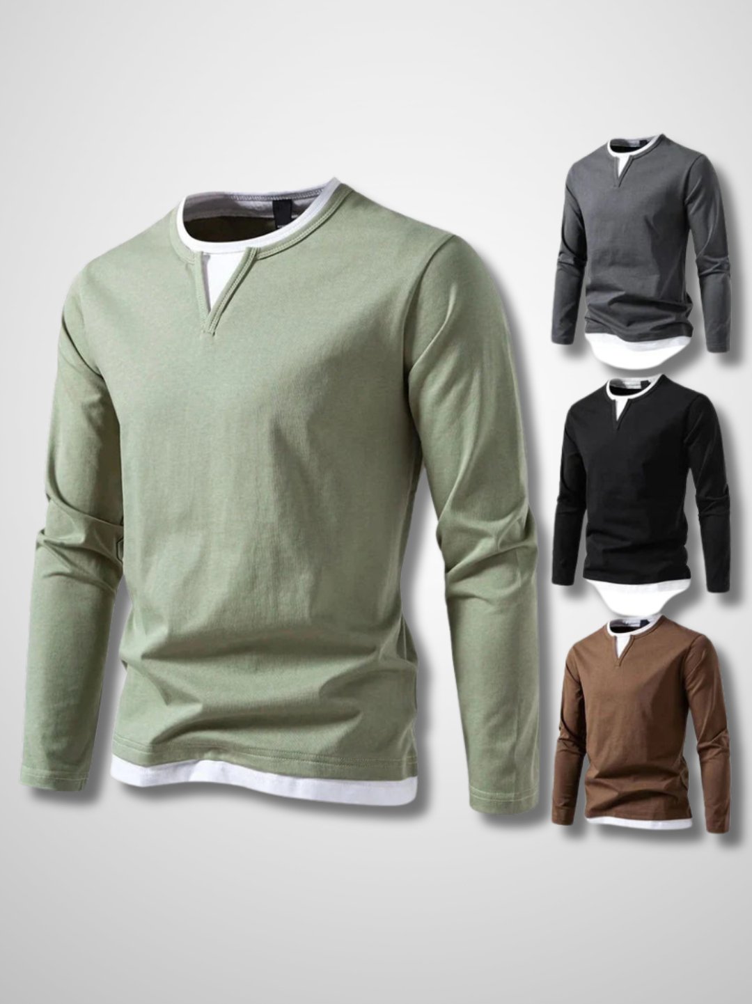 Ryan™ - Trui met lange mouwen en V-hals